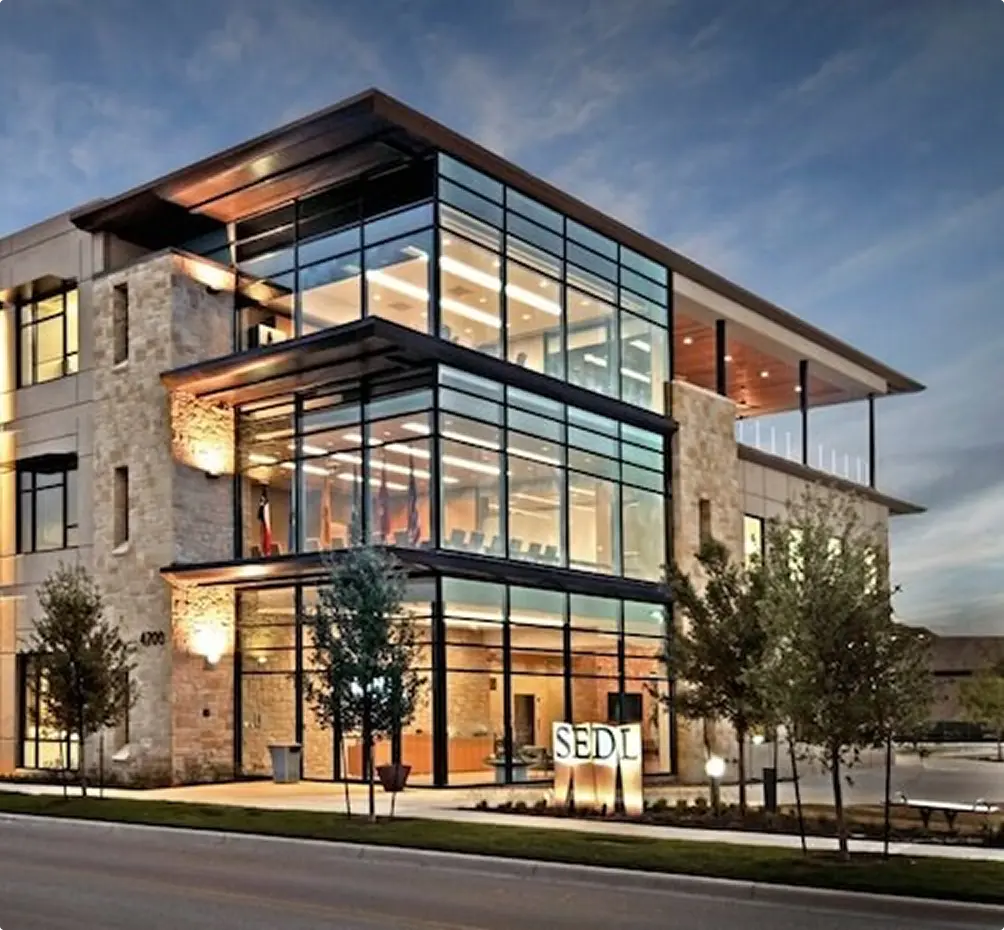 Modern commercial building